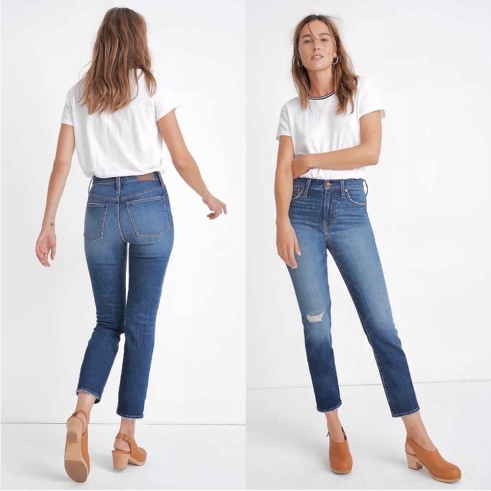 Madewell The Perfect Vintage Crop Jean 26 Bellbrook Wash Comfort Stretch